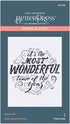 Spellbinders Most Wonderful Time Press Plate, Metal