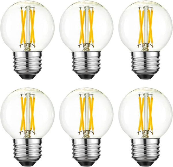 Arberlic G16.5 Light Bulb dimmable,4W E26 LED Bulb Equivalent 40 watt e26