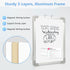 Dry Erase Board for Wall, Double-Sided 12" x 16" Small Hanging Magnetic Whiteboard for Planning & Memo