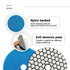 SHDIATOOL 7Pcs 4 Inch Dry Diamond Polishing Pads Grit 1500 for Granite Marble Stone Countertops