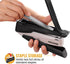 Bostitch Office Executive Metal Desktop Stapler, Black/Gray, 3 in 1, 28 Sheet Capacity, Includes 210 Staples