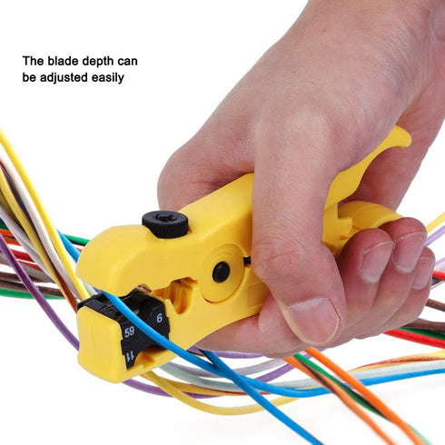 Romantic Present hand tools wire, Crimping Pliers, Workshop Equipment Stripping Pliers Tool Coaxial Cable Cutter, Multi-Functional HLT-505 for Connection Operations Patch Panels