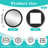 DOPENSPI 4PCS 2.3" Cubicle Mirror, Adjustable Cubicle Mirror to See Behind You Monitor Mirrors Rear View Convex