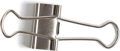 U Brands Small Binder Clips, Metallic Silver, 19mm, 72 Count for Office Organization Supplies