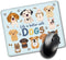 Life Is Better with Dogs Rectangular Mouse Pad, Cute Dog Mat Gift for Women, Sister, Friend, Dog Lover, Christmas