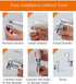 CUTMG Set, Generic Basin Handheld Shower Sink Hose Faucet Sprayer Attachment, with Stop Water-saving Function For Hair