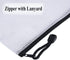 Oaimyy-24 Pcs Plastic Mesh Zipper Pouch Document Folders for School Office Supplies, Travel, Organizing Storage-Black