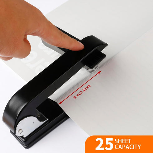 Eagle Swing-Arm Swivel Stapler, 12 Sheet Capacity, Specialized for Booklet Stapling, Black