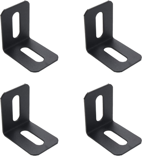 4Pcs Adjustable 90 Degree L Shape Bracket Corner Connector Right Angle Brackets