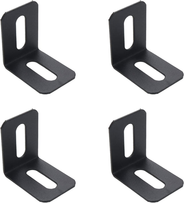 4Pcs Adjustable 90 Degree L Shape Bracket Corner Connector Right Angle Brackets