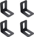 4Pcs Adjustable 90 Degree L Shape Bracket Corner Connector Right Angle Brackets