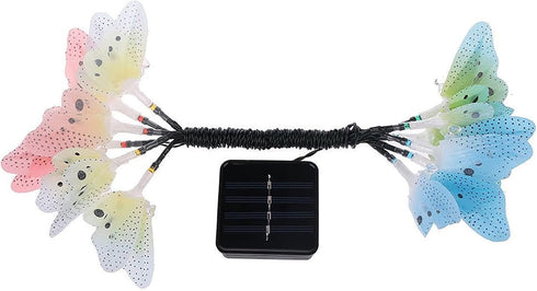 12 Solar Outdoor Lights, Garden Lights, LED Butterfly Decorative Lights for Fence, Yard, Pathways, Solar Spot Lights