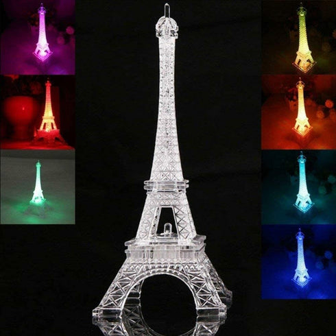 anso Large Color Changing Eiffel Tower LED Night Light