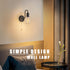 Set 2 E26 Vintage Pull Chain Wall Light Fixtures of Hardwired Wall Sconces with ON Off Switch Retro Black Metal Indoor
