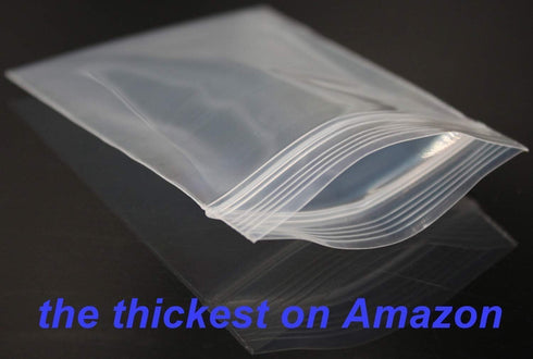 Small Mini Plastic Bags for Jewelry, Pill, Snack, Coin, Earring, Small Business, 150PCS Thick Transparent 2"×2.4"