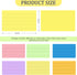 Tecmisse 1800 3x5 Inches 6 (1800) PCS Ruled Index Cards, Colorful Index Cards, Heavy Colored Note Cards, Study Cards