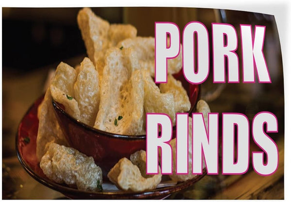 Fastasticdeals Decal Stickers Multiple Sizes Pork Rinds Outdoor Advertising Printing E Industrial Vinyl