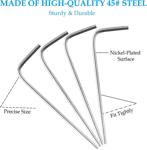 20 PCS 3mm Allen Wrench L-Shaped Hex Key Set, Metric Small Hexagon Wrench Tool for Repairing