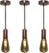 Royal Designs, Inc. Hanging Pendant Lighting, Keyless Cylinder-Shaped Pendant Light Socket and Canopy, Antique Copper