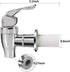 VitaLifePower 16mm Set 2 Pack Beverage Dispenser Replacement Spigot Silver Push Style faucet for Beverage Dispenser