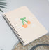 Yansanido Spiral Notebook, 4 Pcs A5 Cherry Design Hardcover, 80 Sheets - 160 Pages for Study Notes
