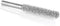 Kutzall Original Ball Nose Rotary Burr, 1/4" Shaft, Coarse, 1/4" Head Dia. x 1-3/8" Length, Woodworking Attachment