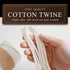 SMART&CASUAL 600 Feet 2mm Cotton Butcher Twine String, Soft Food Safe for Cooking, Craft, Baker, Gardening