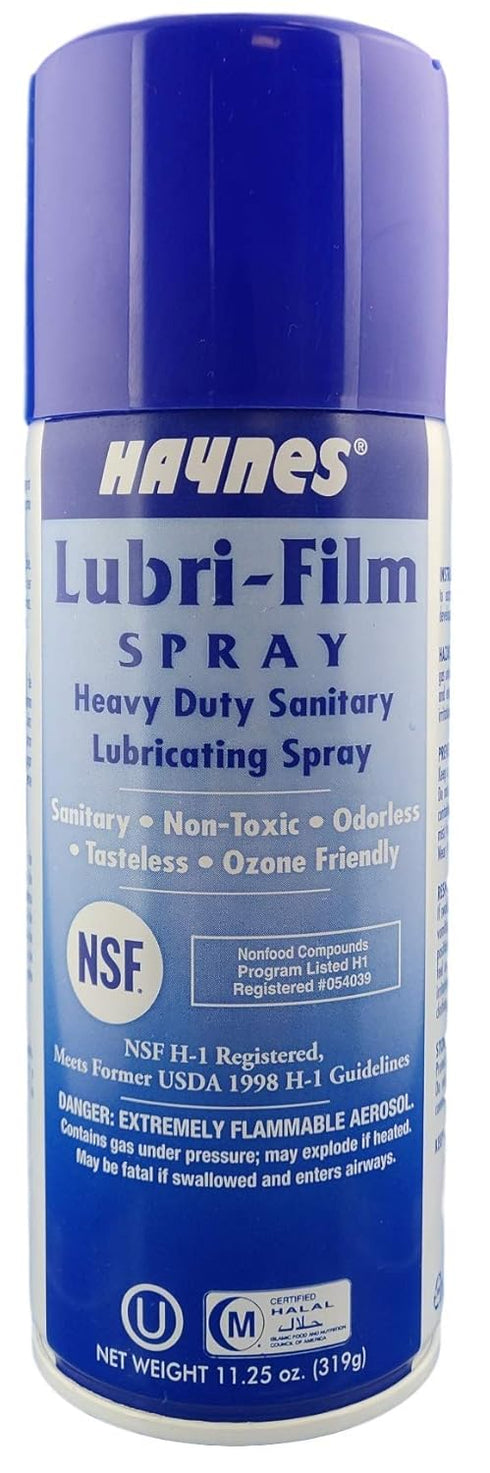 Haynes Lubri-Film Spray - Food Grade Lubricant - Heavy Duty Aerosol PFTE