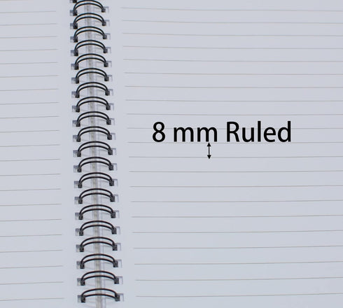 Yansanido Spiral Notebook, 4 Pcs A5 Cherry Design Hardcover, 80 Sheets - 160 Pages for Study Notes