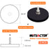 MUTUACTOR Strong Heavy Duty Magnets, Anti-Scratch Neodymium Rubber Magnet 1/4-20 Male Threaded Stud (2Pack)