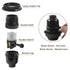 Aoserge E26 Bulb Light Socket with Lamp Shade Ring - Aluminum Medium Base Lamp Holder with ON/Off Switch, Robust
