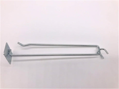 SHP6 6" (Pack 12) NAHANCO Pegboard Scanner Hook, Chrome