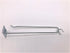 SHP6 6" (Pack 12) NAHANCO Pegboard Scanner Hook, Chrome