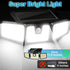 2 Pack 3 270 IP65 AmeriTop Solar Lights Outdoor, LED High Brightness Cordless Solar Motion Sensor Lights; Adjustable