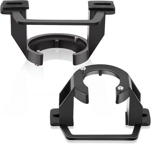 Zonon 2 Pcs Ceiling Fan Mounting Bracket Kits, Ceiling Fan Parts for Cathedral Canopy Living Room, Black (without Wire)