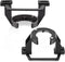 Zonon 2 Pcs Ceiling Fan Mounting Bracket Kits, Ceiling Fan Parts for Cathedral Canopy Living Room, Black (without Wire)