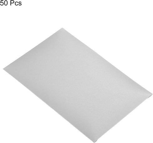 PATIKIL Gift Card Envelopes, 50 Pack Heart Shaped Clasp Mini Envelope for Birthdays, Weddings, Silver