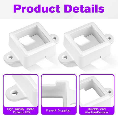 JIOTAR 40 H705, Pcs Light Clips for Govee Outdoor Lights (Non-Pro Version), Light Track System Mounting Brackets