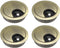 uxcell 4Pcs Zinc Alloy Desk Cable Hole Cover, 2Inch/50mm Grommets for Office PC Desk Cable Organizer (Bronze Tone)