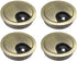 uxcell 4Pcs Zinc Alloy Desk Cable Hole Cover, 2Inch/50mm Grommets for Office PC Desk Cable Organizer (Bronze Tone)