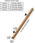 PAUANI 1ft-20ft 1ft/30c Wall Mount Stair Railing Handrail - Wooden Stair Handrail, Indoor Safety Anti-slip Support Rod