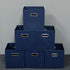 LOXGO 28.6x26.5x2.2cm File Organizer Box Storage Filing Folder Storage Filing for Desk with Lid with Hanging Folders