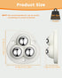 Self Adhesive Caster Wheels - 360° Swivel Universal Wheel, Mini Roller Ball Transfer Bearing (8 PCS)