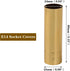 8cm 2.5cm E14 Pack 6 BQLZR Height Dia Bright Gold Double Line Chandelier Candle Light Cover Sleeves Socket
