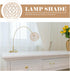 4.33In ARTIBETTER Crystal Glass Lampshade Decorative Ceiling Light Cover Replacement Fixture for Home Bedroom Cafe