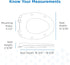 GC550130 Gerber Soft-Close Elongated Toilet Seat with Two Button Quick-Release, Top-Mount Installation, Non-Slip
