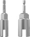 2 Pack Nut Driver Set (13mm, 19mm), 1/4 Inch Hex Shank Bit Socket Wrenches for Panel Nuts