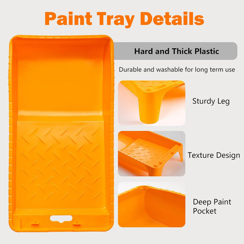 22 4" 2" Mister Rui Paint Roller Kit Piece, Paint Rollers, Foam Paint Roller, Microfiber Roller Covers for Painting