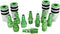 Colorfit by Milton Coupler & Plug Kit (A-Style) with Rubber Bumpers - 14-Piece Quick Connect Hose Fittings