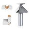 HUHAO 1/2" Shank R18 Seamless Woodworking Router Bit, Arc Bending Integrated Milling